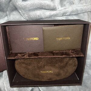 Tom Ford Brown Suede Box Set For Sunglasses